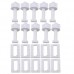 5 pairs Universal White Plastic Toilet Seat Hinge Bolt Screw For Top Mount Toilet Seat Hinges - B07FZW97NM